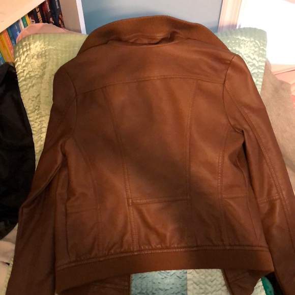 Brown Leather Jacket - Picture 2 of 3